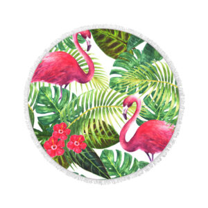 circle beach towels with tassels ABT05-5