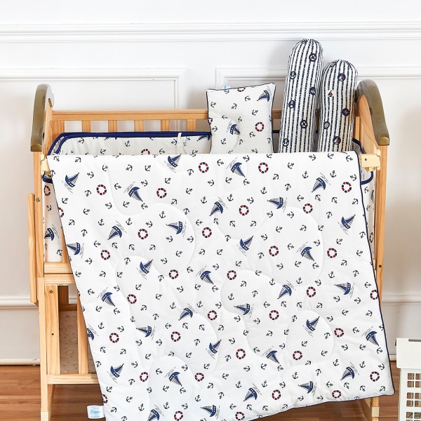 cotton crib bedding set BBS11-1